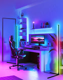 Smart RGB LED Floor Lamp - Modern Remote Control Corner Standing Light