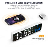 LED Charging Smart Mirror Electronic Alarm Clock