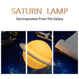 3D Print Saturn Rechargeable Night Light