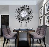 Creative Wrought Iron Wall Clock