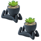 Ceramics Little People Succulent Vase - Senseandtrendz