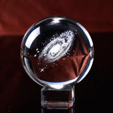 Miniatures Milky Way Crystal Ball | 3D Laser Engraved Quartz Sphere