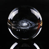 Miniatures Milky Way Crystal Ball | 3D Laser Engraved Quartz Sphere