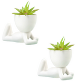 Ceramics Little People Succulent Vase - Senseandtrendz