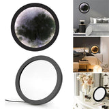 LED Wood Frame Hanging Moon or Mercury Mirror Lamp - Senseandtrendz