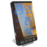 Multifunctional LED Mirror Electronic Alarm Clock - Senseandtrendz