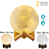 Rechargeable 3D Moon Lamp