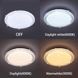 Diamond LED Modern Minimalist Bedroom Ceiling Light