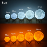 Rechargeable 3D Moon Lamp