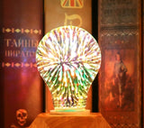 3D Fireworks Light Bulb