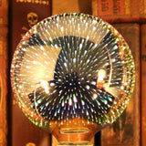 3D Fireworks Light Bulb